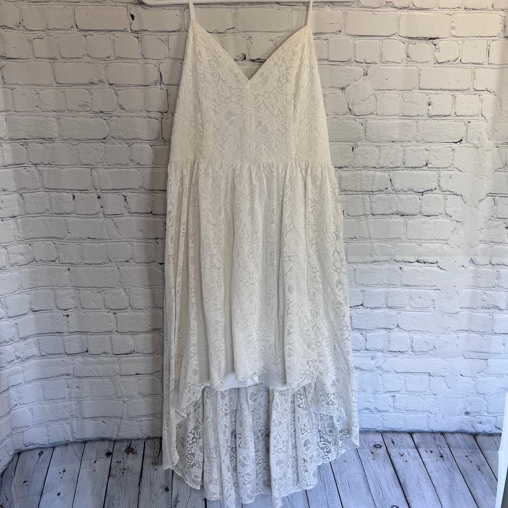 SPEECHLESS WHITE LACE DRESS